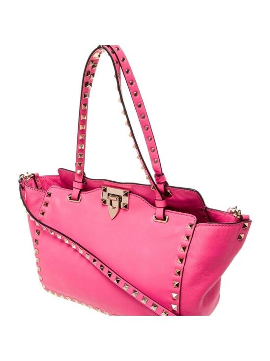 Valentino Handbags - Valentino Pink Rockstud Tote